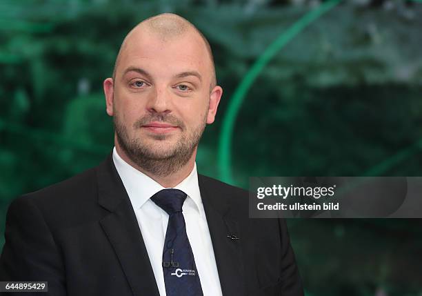 Markus Wahl in der ZDF-Talkshow "Maybrit_Illner" am in BerlinThema der Sendung: Absturz in den Alpen - Die Katastrophe und die Folgen