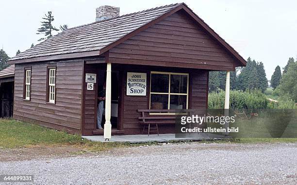 Historische Metzgerei im Doon Heritage Village - Kanada 1977 *Aufnahmedatum geschätzt*