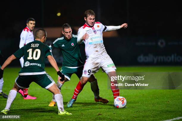 Andrey PANYUKOV / Remy AMIEUX - - Red Star / Ajaccio - 15eme journee de Ligue 2, Photo: Dave Winter / Icon Sport