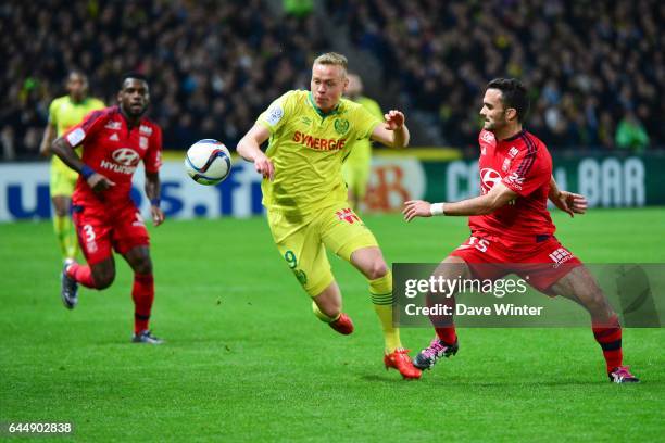 Kolbeinn SIGTHORSSON / Jeremy MOREL - - Nantes / Lyon - 16eme journee de Ligue 1, Photo: Dave Winter / Icon Sport