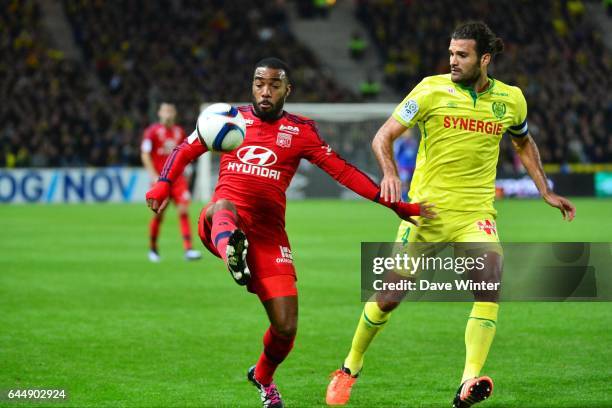 Alexandre LACAZETTE / Oswaldo VIZCARRONDO - - Nantes / Lyon - 16eme journee de Ligue 1, Photo: Dave Winter / Icon Sport