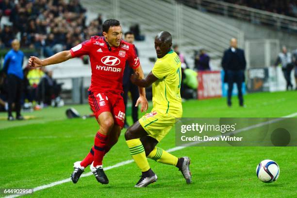 Steed MALBRANQUE / Youssouf SABALY - - Nantes / Lyon - 16eme journee de Ligue 1, Photo: Dave Winter / Icon Sport