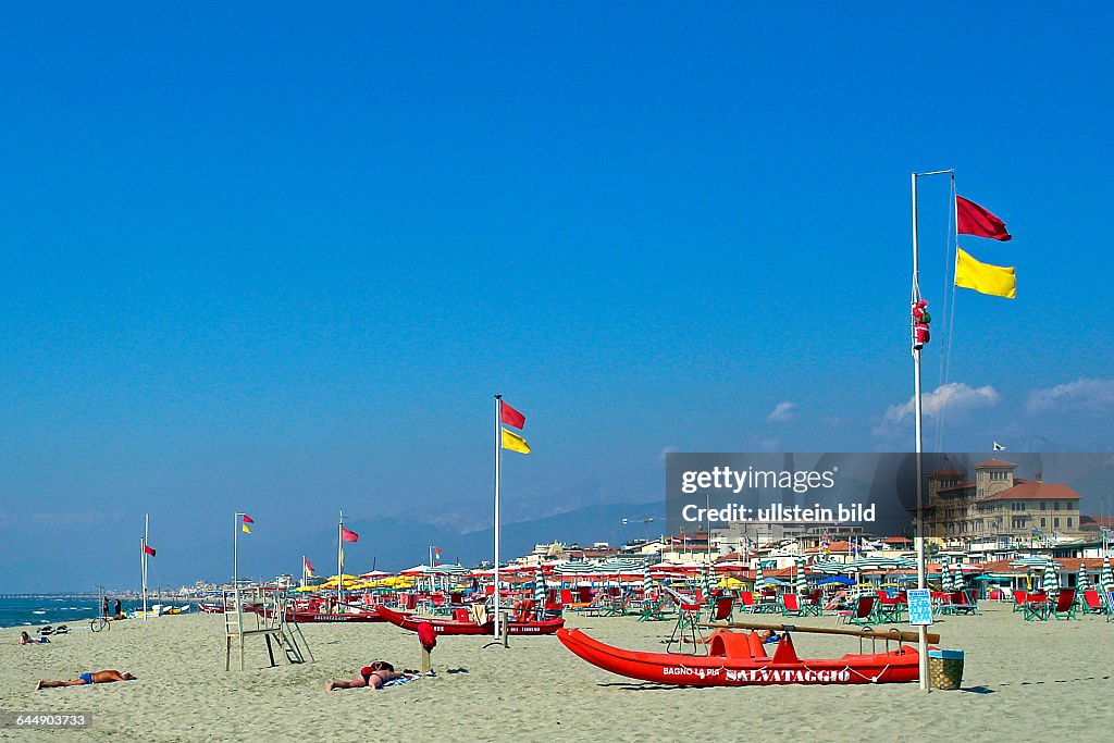 Strand von Viareggio