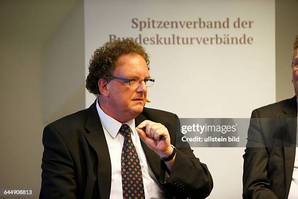 Berlin Olaf Zimmermann,Geschäftsführer des Deutschen Kulturrats, bei der Veranstaltung des Deutschen Kulturrats , Podiumsdiskussion, Kultur braucht...