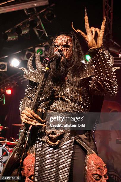 Lordi - die finnische Schocker-Musikband bei einem Konzert in der Markthalle Hamburg