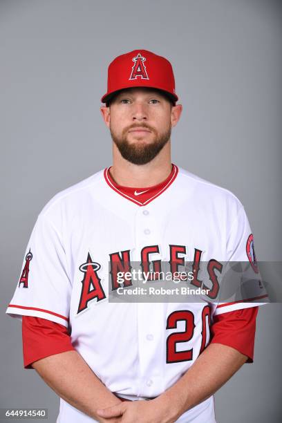 Bud Norris of the Los Angeles Angels poses during Photo Day on Tuesday, February 21, 2017 at Tempe Diablo Stadium in Tempe, Arizona.