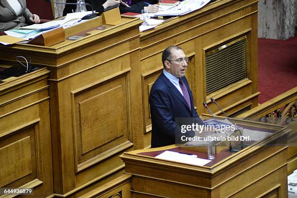 Dimitrios Kammenos, speaker of the Independent Greeks