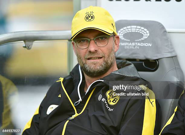 Fussball, Saison 2014/15, DFB-Pokal, Finale in Berlin,Borussia Dortmund - VfL Wolfsburg 1:3Trainer Juergen Klopp, Jürgen Klopp