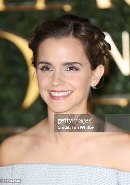 Emma Watson attends UK launch event for "Beauty And The Beast" at Spencer House on February 23, 2017 in London, England.