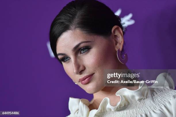 Actress Trace Lysette arrives at the 19th CDGA at The Beverly Hilton Hotel on February 21, 2017 in Beverly Hills, California.