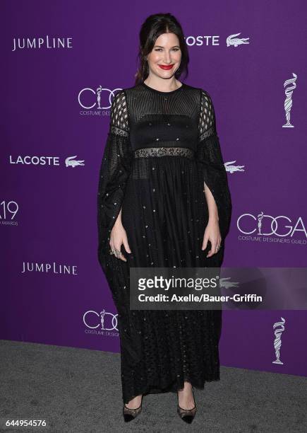 Actress Kathryn Hahn arrives at the 19th CDGA at The Beverly Hilton Hotel on February 21, 2017 in Beverly Hills, California.
