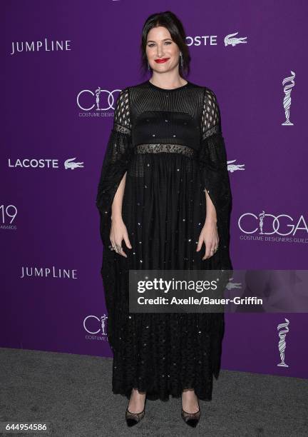 Actress Kathryn Hahn arrives at the 19th CDGA at The Beverly Hilton Hotel on February 21, 2017 in Beverly Hills, California.