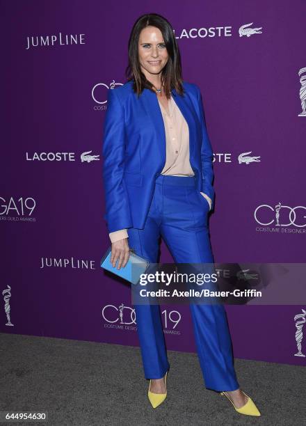 Actress Amy Landecker arrives at the 19th CDGA at The Beverly Hilton Hotel on February 21, 2017 in Beverly Hills, California.