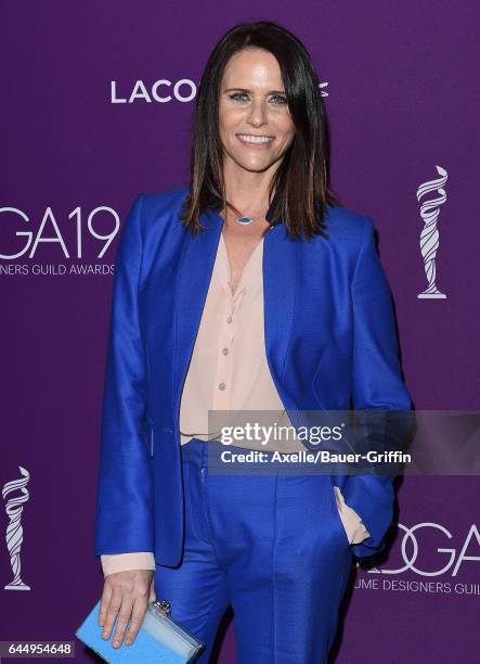 Actress Amy Landecker arrives at the 19th CDGA at The Beverly Hilton Hotel on February 21, 2017 in Beverly Hills, California.