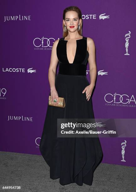 Actress Jess Weixler arrives at the 19th CDGA at The Beverly Hilton Hotel on February 21, 2017 in Beverly Hills, California.