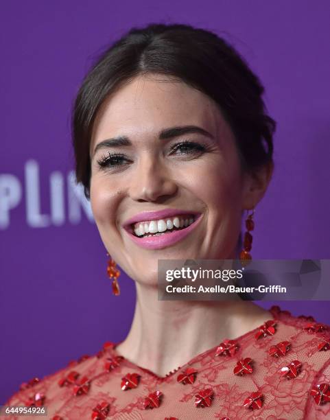 Actress Mandy Moore arrives at the 19th CDGA at The Beverly Hilton Hotel on February 21, 2017 in Beverly Hills, California.