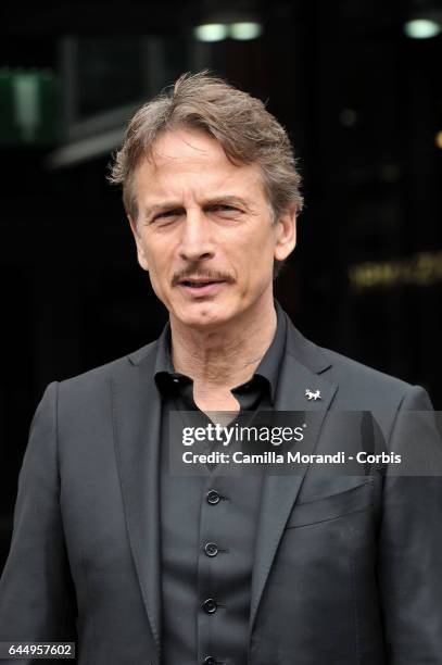 Cesare Bocci attends 'Il Commissario Montalbano' Photocall In Rome on February 24, 2017 in Rome, Italy.