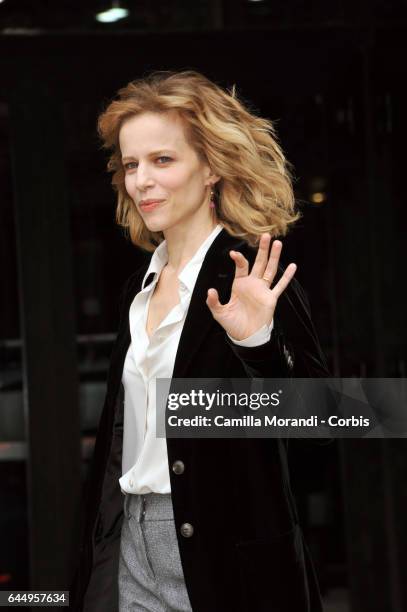 Sonia Bergamasco attends 'Il Commissario Montalbano' Photocall In Rome on February 24, 2017 in Rome, Italy.