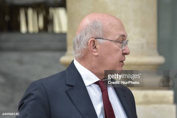 Michel Sapin in Paris, France, on February 24, 2017.