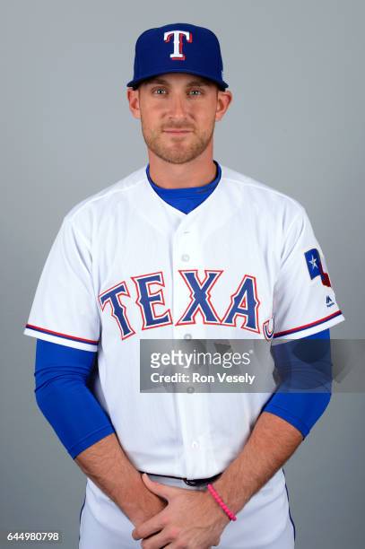 Will Middlebrooks of the Texas Rangers poses during Photo Day on Wednesday, February 22, 2017 at Surprise Stadium in Surprise, Arizona.