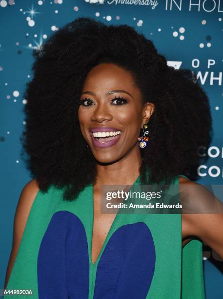 Actress Yvonne Orji arrives at the Essence 10th Annual Black Women in Hollywood Awards Gala at the Beverly Wilshire Four Seasons Hotel on February...