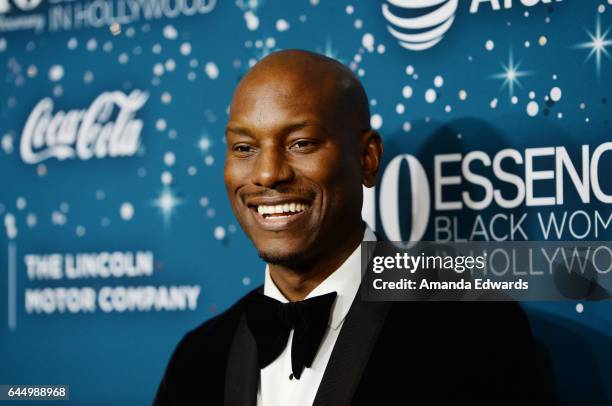 Actor and singer Tyrese Gibson arrives at the Essence 10th Annual Black Women in Hollywood Awards Gala at the Beverly Wilshire Four Seasons Hotel on...