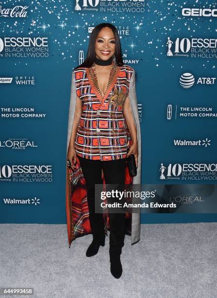 Actress Tina Lifford arrives at the Essence 10th Annual Black Women in Hollywood Awards Gala at the Beverly Wilshire Four Seasons Hotel on February...