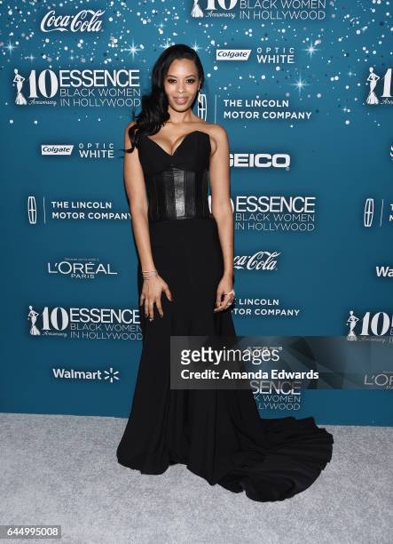 Television personality Vanessa Simmons arrives at the Essence 10th Annual Black Women in Hollywood Awards Gala at the Beverly Wilshire Four Seasons...
