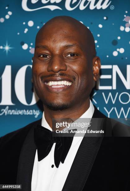 Actor and singer Tyrese Gibson arrives at the Essence 10th Annual Black Women in Hollywood Awards Gala at the Beverly Wilshire Four Seasons Hotel on...