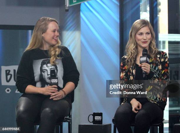 Pamela Romanowsky and Allie Gallerani appear to promote "The Institute" during the BUILD Series at Build Studio on February 24, 2017 in New York City.