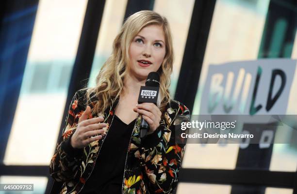 Actress Allie Gallerani attends Build Series to discuss 'The Institute' at Build Studio on February 24, 2017 in New York City.