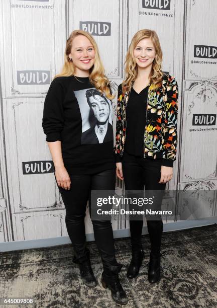 Director Pamela Romanowsky and actress Allie Gallerani attend Build Series to discuss 'The Institute' at Build Studio on February 24, 2017 in New...