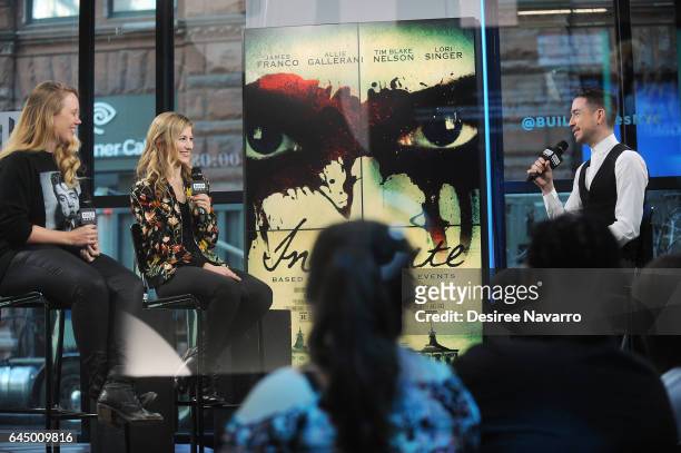 Director Pamela Romanowsky and actress Allie Gallerani attend Build Series to discuss 'The Institute' at Build Studio on February 24, 2017 in New...