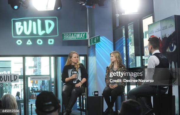 Director Pamela Romanowsky and actress Allie Gallerani attend Build Series to discuss 'The Institute' at Build Studio on February 24, 2017 in New...