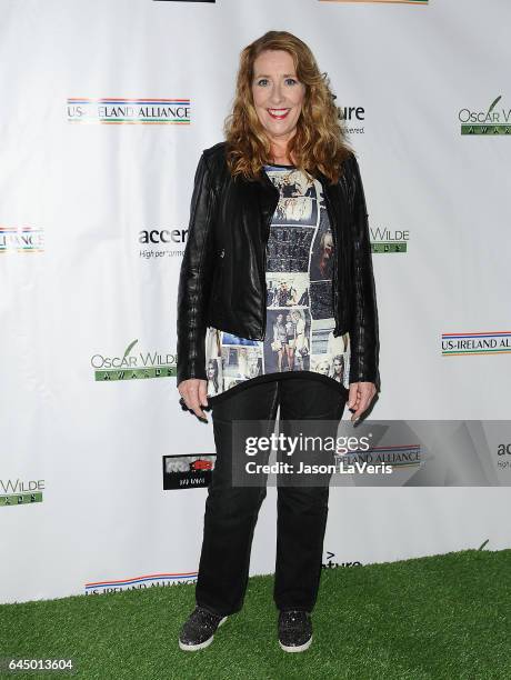 Actress Phyllis Logan attends the 12th annual Oscar Wilde Awards at Bad Robot on February 23, 2017 in Santa Monica, California.