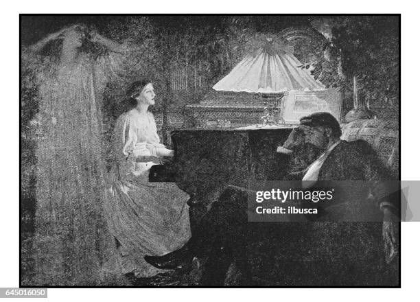 antique photo of paintings: ghost - ghost stock illustrations