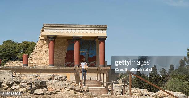 Palastanlagen von Knossos auf Kreta, Thron-Raum