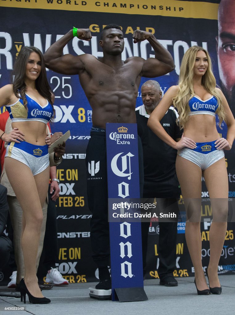 Deontay Wilder v Gerald Washington - Weigh-in