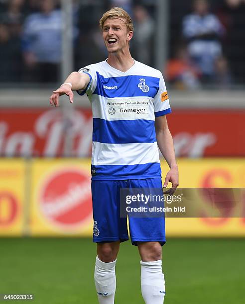 Fussball, Saison 2014/15, 3. Liga, 35. Spieltag,MSV Duisburg - Preussen Münster 2:1Thomas Meissner, Thomas Meißner