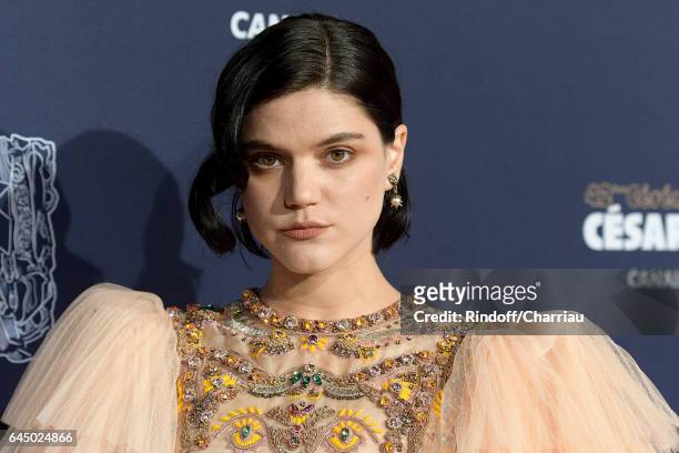 Soko arrives at the Cesar Film Awards Ceremony at Salle Pleyel on February 24, 2017 in Paris, France.