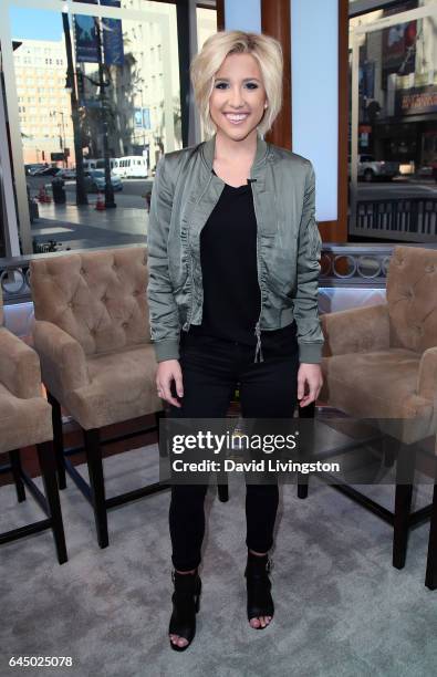 Personality Savannah Chrisley visits Hollywood Today Live at W Hollywood on February 24, 2017 in Hollywood, California.
