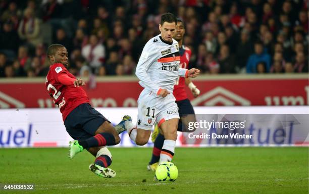 Jeremie ALIADIERE / Aurelien CHEDJOU - - Lille / Lorient - 31e journee de Ligue 1 , Photo: Dave Winter / Icon Sport