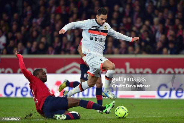 Aurelien CHEDJOU / Jeremie ALIADIERE - - Lille / Lorient - 31e journee de Ligue 1 - , Photo: Dave Winter / Icon Sport