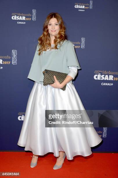 Alice Pol arrives at the Cesar Film Awards Ceremony at Salle Pleyel on February 24, 2017 in Paris, France.