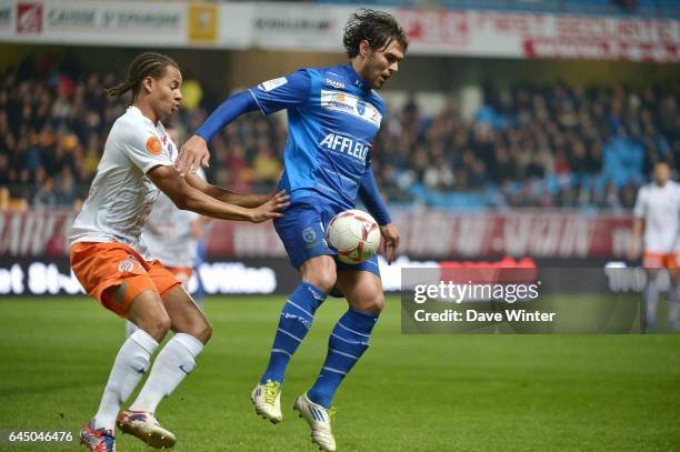 Daniel CONGRE / Marcos DOS SANTOS - - Troyes / Montpellier - 11eme journee de Ligue 1 - Photo: Dave Winter / Icon Sport