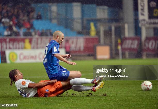 Benjamin NIVET / Daniel CONGRE - - Troyes / Montpellier - 11eme journee de Ligue 1 - Photo: Dave Winter / Icon Sport