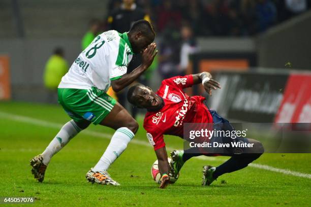 Idrissa GUEYE / Ismael Tiemoko DIOMANDE - - Lille / Saint Etienne - 12eme journee de Ligue 1 -, Photo : Dave Winter / Icon Sport