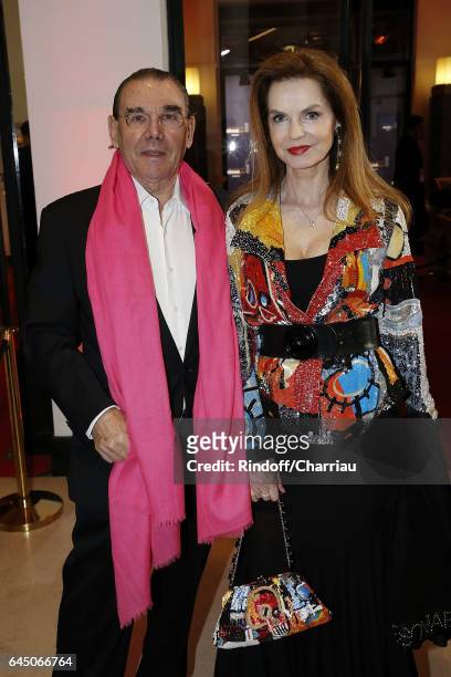 Michel Corbiere and Cyrielle Clair attend Cesar Film Award 2017 at Salle Pleyel on February 24, 2017 in Paris, France.