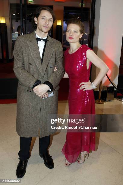 Raphael Thierry and Melanie Thierry attend Cesar Film Award 2017 at Salle Pleyel on February 24, 2017 in Paris, France.