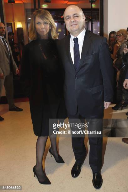 Bruno Le Roux and guest attend Cesar Film Award 2017 at Salle Pleyel on February 24, 2017 in Paris, France.
